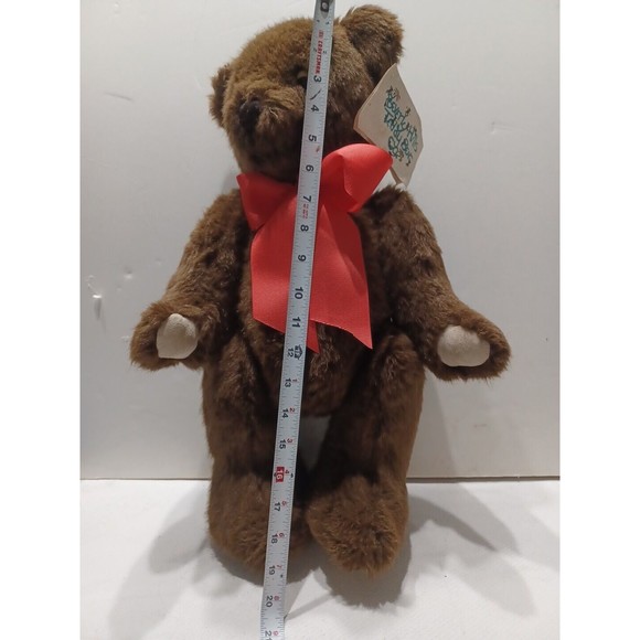 20" VINTAGE BEVERLY HILLS TEDDY BEAR CO BROWN STUFFED Jointed ANIMAL PLUSH TOY - Picture 13 of 15